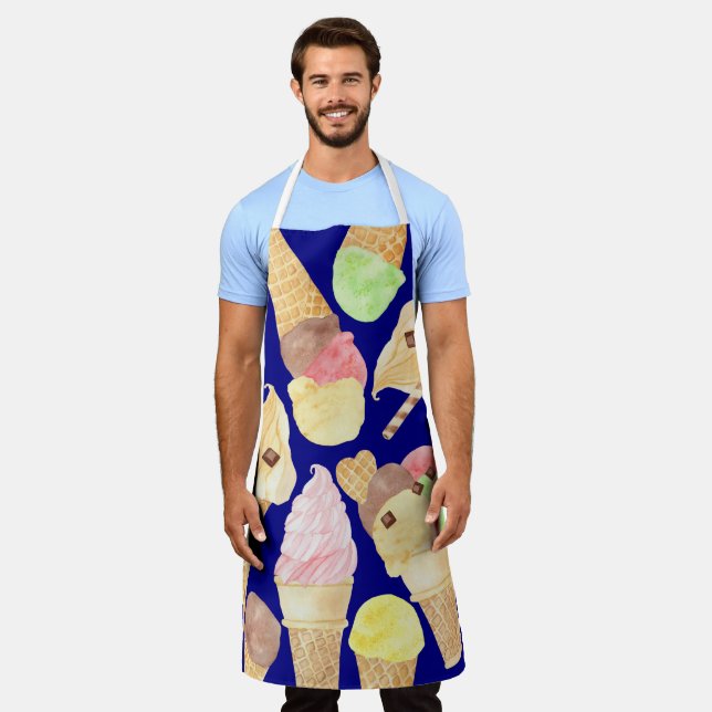 Ice cream cones summer candy toppings wafer fun apron (Worn)