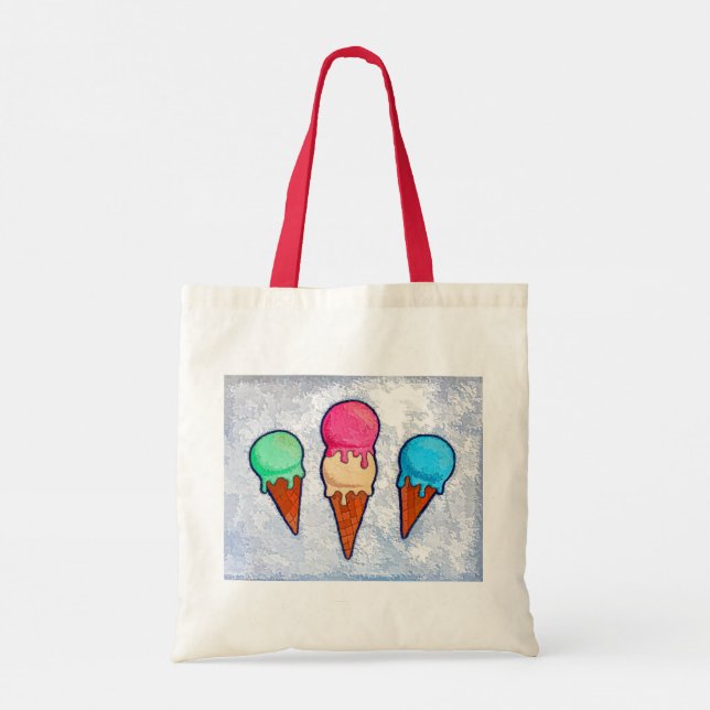Ice Cream Cones Tote Bag (Back)