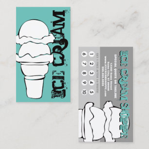 ice cream curls loyalty card