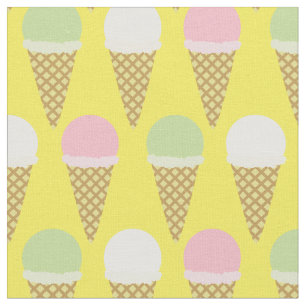 Ice Cream Cute Kids Food Fabric