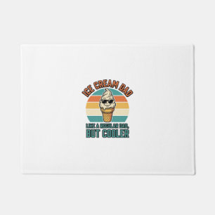 Ice Cream Dad Vintage Funny Cooler Dad Shirt Desig Doormat