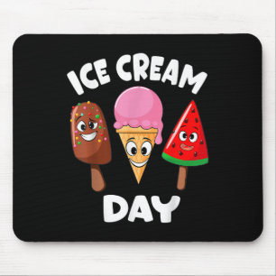 Ice Cream Day Summer Party Ice Cream Maker Kids To Mouse Pad