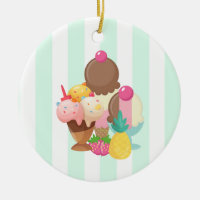 Ice Cream Desserts Neopolitan Flavours