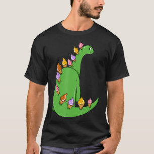 Ice Cream Dinosaur Brontosaurus Delicious Snack T-Shirt