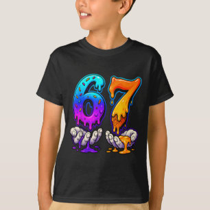Ice Cream Drip 6 7 Number 67 Six Seven Meme Mens B T-Shirt