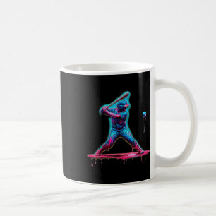 Ice Cream Drip Baseball Bat Baseball Player Coffee Mug