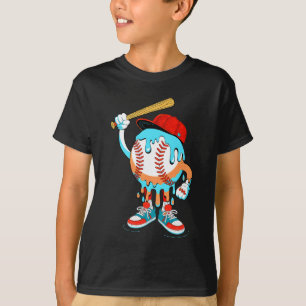 Ice Cream Drip Baseball Spots Baseball Drip For Gi T-Shirt