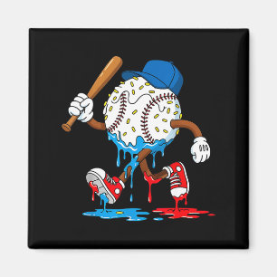 Ice Cream Drip Baseball Sts Baseball Lifestyle Boy Magnet