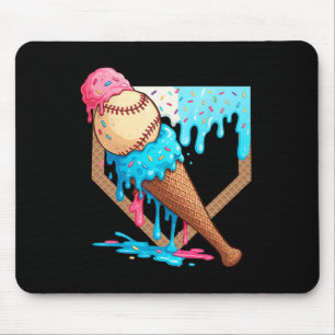 Ice-cream Drip Bysebyll Boys Game Day Home Plate D Mouse Pad