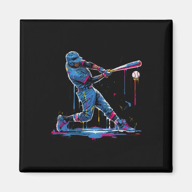 Ice Cream Drip Bysebyll Byt Bysebyll Player 1  Magnet (Front)