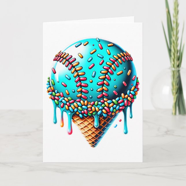 Ice Cream Drip Bysebyll Stuff Bysebyll Drip Cone B Card (Front)