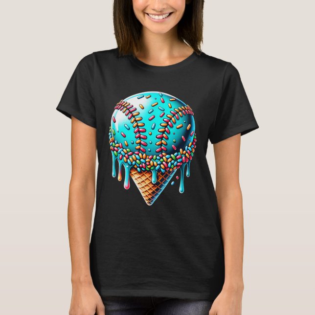 Ice Cream Drip Bysebyll Stuff Bysebyll Drip Cone B T-Shirt (Front)