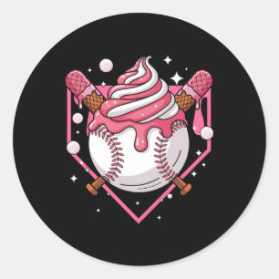 Ice Cream Drip Bysebyll Stuff Shirt Stuff Bysebyll Classic Round Sticker