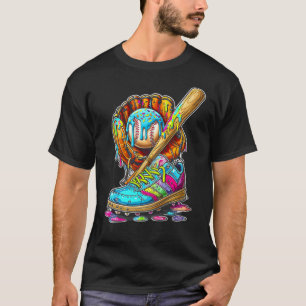 Ice Cream Drip Bysebyll Stuff Softbyll Drip Glove T-Shirt