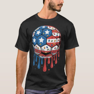 Ice Cream Drip Men Women Game American Usa Flag So T-Shirt