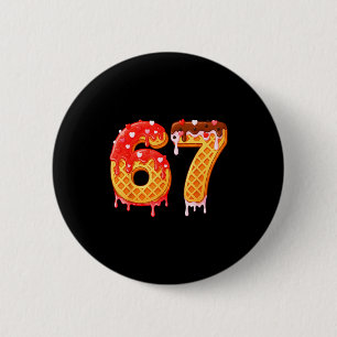 Ice Cream Drip Six Seven 67 Valentines Day For Men 6 Cm Round Badge