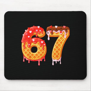 Ice Cream Drip Six Seven 67 Valentines Day For Men Mouse Pad