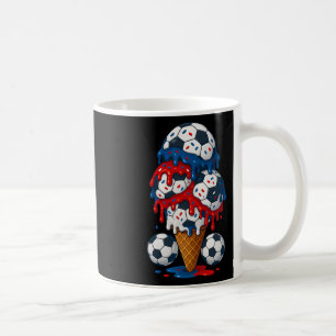 Ice Cream Drip Soccer Stuff 4th Of July Boys Kids Coffee Mug