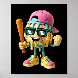 Ice Cream Drip Softll Spots Player Sell Ll Drippin Poster