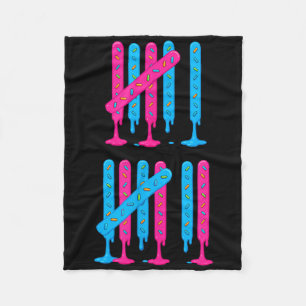 Ice Cream Drip Tally Marks 67 Meme Counting 6 7 Br Fleece Blanket
