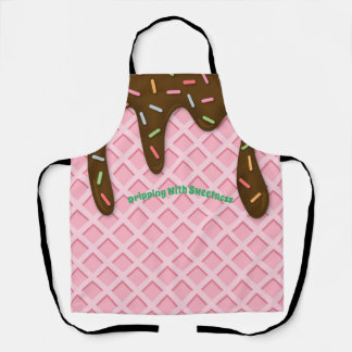 ICE CREAM DRIPPING CONEAll-Over Print Apron