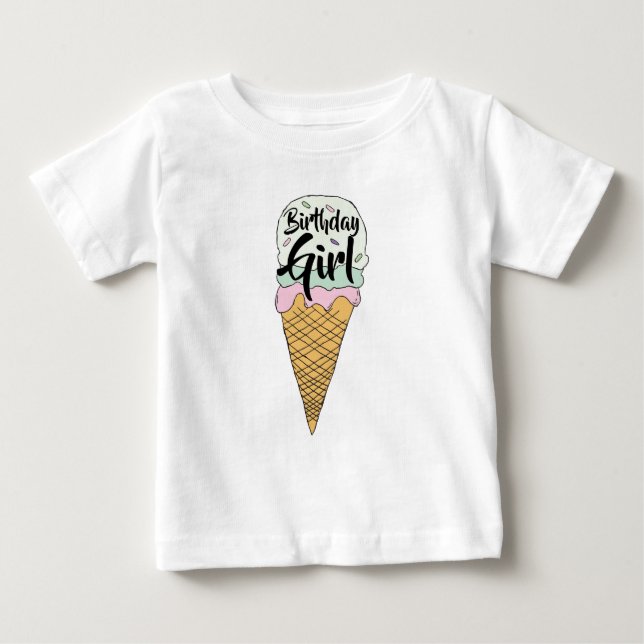 Ice Cream Event Celebration Ice Cream The Social Baby T-Shirt (Front)