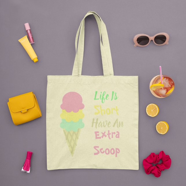 Ice Cream Extra Scoop Tote Bag (Creator Uploaded)