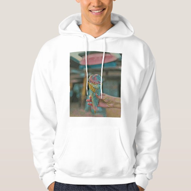 Ice cream flavour hoodie (Front)