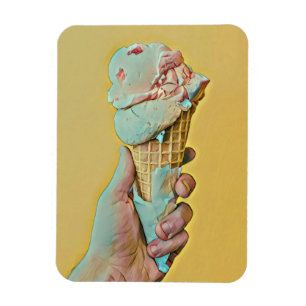 Ice cream flavour magnet