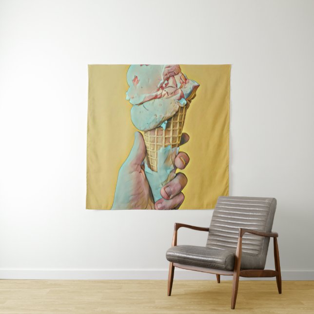 Ice cream flavour tapestry (In Situ)