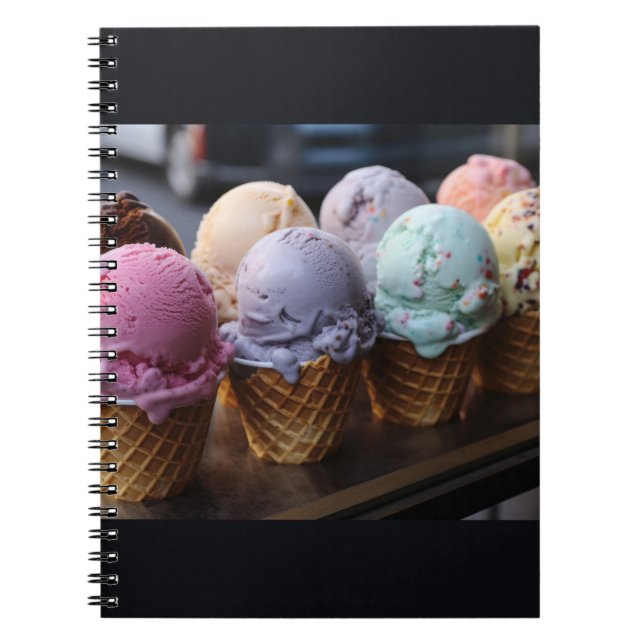 Ice Cream Flight Notebook (Front)
