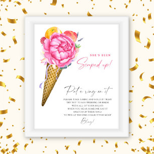 Ice cream flowers - spring put a ring on it game poster