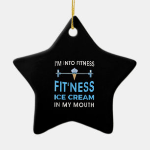Ice Cream Foodie Ness Gym Gifts Men Women Ceramic Tree Decoration