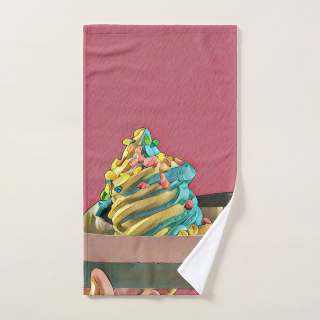 Ice cream for kids hand towel (Hand Towel)