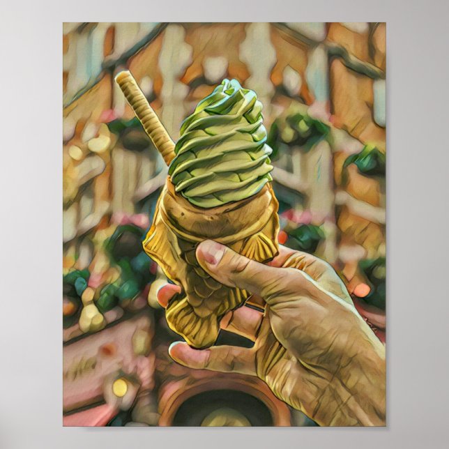 Ice cream for kids poster (Front)