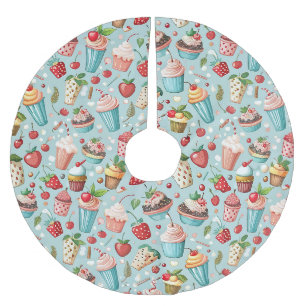 Ice Cream Fun Brushed Polyester Tree Skirt
