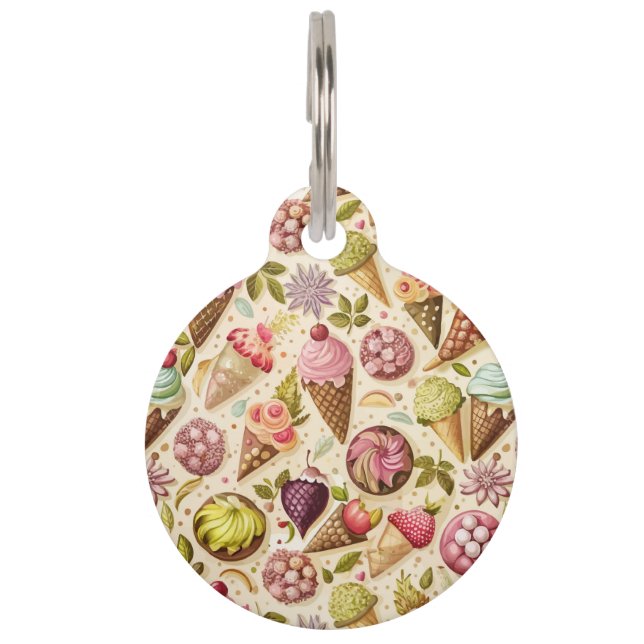 Ice Cream Fun Pet Tag (Front)