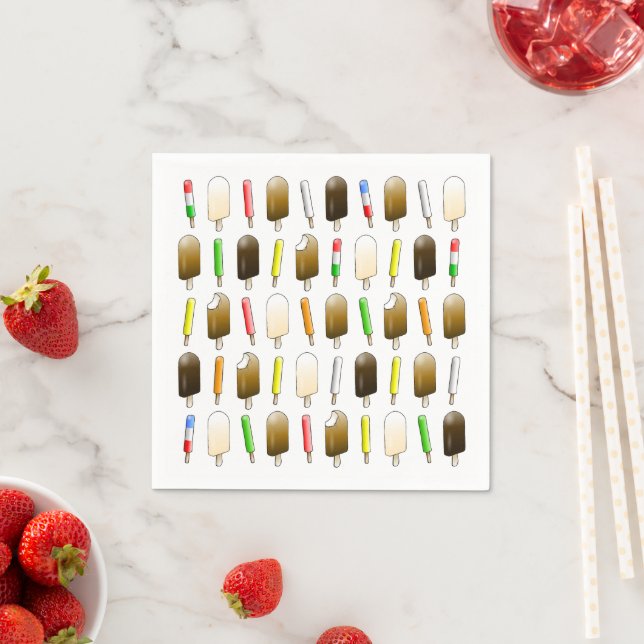 Ice Cream & Fun Popsicles Napkin (Insitu)