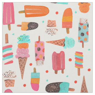 ice-cream Fun Summer Fabric
