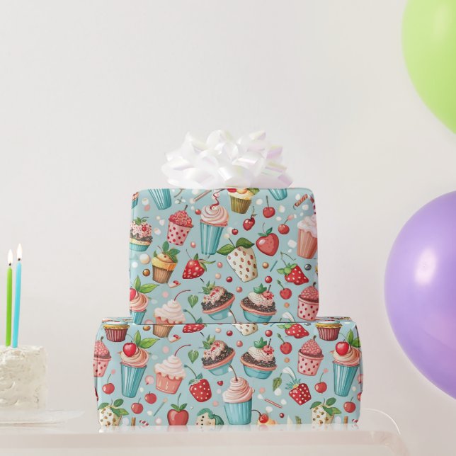 Ice Cream Fun Wrapping Paper (Party Gifts)