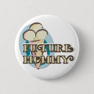 Ice Cream Future Mummy Tshirts and Gifts 6 Cm Round Badge