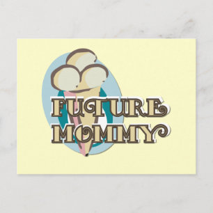 Ice Cream Future Mummy Tshirts and Gifts Postcard