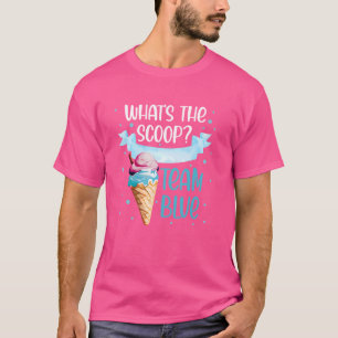 Ice Cream Gender Reveal Matching Team Blue What's T-Shirt