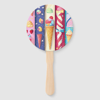 Ice Cream Hand Fan