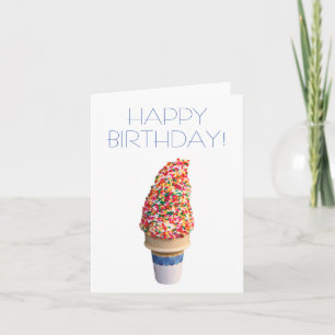 Ice Cream Happy Birthday Card