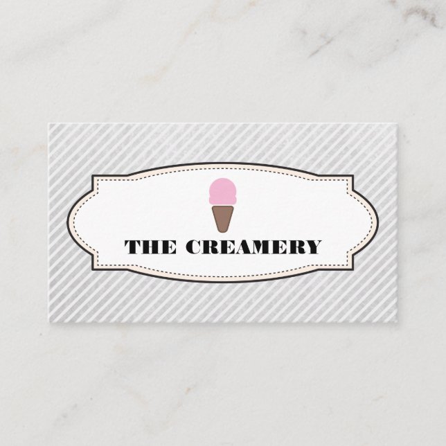 Ice Cream Icon Business Card (Front)