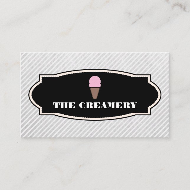 Ice Cream Icon Business Card (Front)