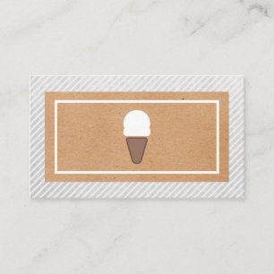 Ice Cream Icon Natural Look Loyalty Card