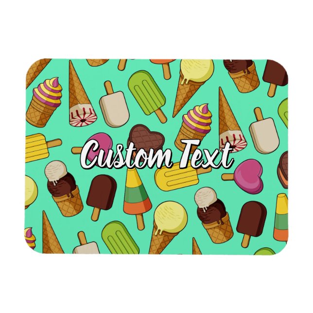 Ice Cream Icons Magnet (Horizontal)
