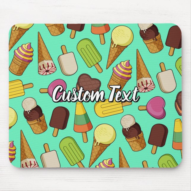 Ice Cream Icons Mouse Pad (Front)